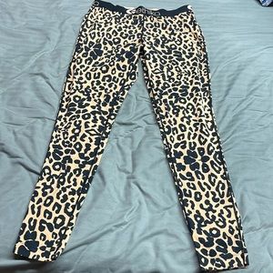 Ethika leopard leggings size large EUC